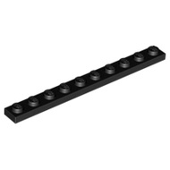 Lego 4477 Plate 1 x 10 black