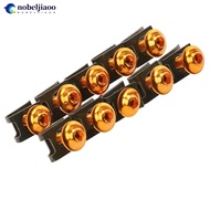 NOBELJIAOO 10Pcs 6mm Universal Motorcycle Fairing Body Bolts Scooter Nuts M6 Spire Speed Fastener Cl