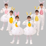 New Style Children's Bunny Costume Animal Costume Little White Bunny Dance Costume Toddler Animal Co
