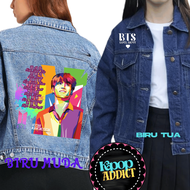 JAKET JEANS BTS SANDWASH BAHAN PREMIUM