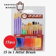 Astar 15 in 1 Artist Brush | Oil Colour, Watercolour and Acrylic (AB576-15)