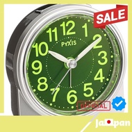 【Direct From Japan】Seiko Clock Alarm Clock, Analog, Light-absorbing resin dial PYXIS PYXIS, Silver metallic NR439S SEIKO