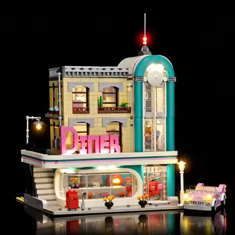 LYBMTWF LED Lighting Kit Compatible with Lego 10260 Nostalgic Restaurant Building Blocks (NOT Includ