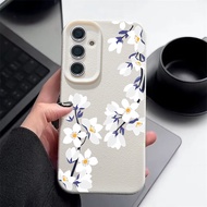 Magnolia Cortex Texture Case for Samsung Galaxy S22 S21 S20 Ultra Plus FE Soft Silicon Phone Case