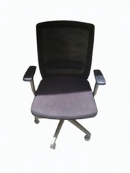 黑色網布辦公椅 帶扶手 office chair