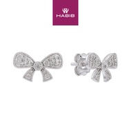 HABIB Diamond Earrings in 375/9K White Gold 273790725(E)