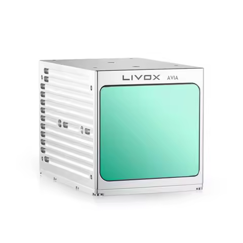 Livox Avia LiDAR, FOV exceeds 70°, supports triple echo and dual scanning modes