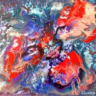 Animal Oil Painting Abstraction Art Original Tiger Beast Artist Svinar Oksana