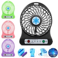 Portable Mini Fan Desktop Stand USB Fan Rechargeable Cooling Fan Kipas Kecil