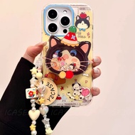 Cute Cat Shaking Music Magnetic Bracket Samsung S26 S25 S24 S23 Ultra S22+S21 FE A22 A52S Shock-Resi