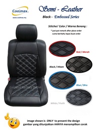 Coolmax - Semi Leather : Perodua Bezza - 1.3 ( Car Seat Cover full-set fitting size / Sarung Kusyen