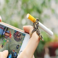 ’；【- Cigarette Holder Dragon Ring Rack Metal Smoker Finger Clip Hand Rack Tobacco Cigarettes   Accessories Gadget Men Gift