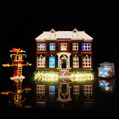 Led Light Kit for LEGO Home Alone Kevin 21330 House With Lamp Ideas Not Include Building Block(Only