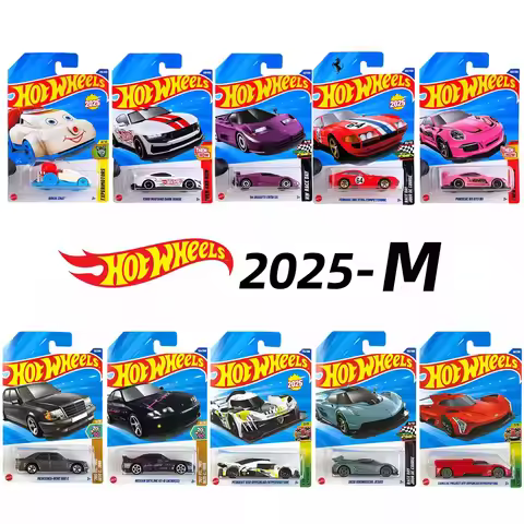 Hot Wheels C4982 2025-M Batch Alloy Cars-Pagani Mercedes 500E with Super Treasure,1:64 Diecast Model