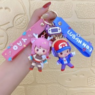 King Glory Hero Luban Li Baiyaomei Angel Radaji Liu Zen Soft Rubber Metal Keychain Epoxy Pendant 202