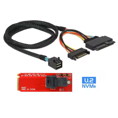 U.2 U2 Kit SFF-8639 NVMe PCIe SSD Adapter & Cable for Mainboard Intel SSD 750 P3600 P3700 M.2 SFF-86