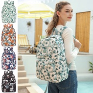 Mindesa Ladies' Fashionable Flower Printed Backpack - Waterproof & Large Capacity for Travel