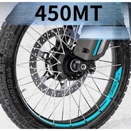 Cfmoto Motorcycle Sticker, 450MT Reflective Hub Sticker, 450MT Motorcycle Tire Rim Waterproof Sticke