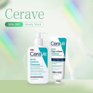 CeraVe Acne Control Cleanser 237ml+Acne Clay To Foam Cleanser 118ml