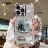 Luxury Diamond Cat Mirror Phone Case For Vivo V60 V50 V40 Lite Y500 Y400 Pro Y300i Y39 Y29S Y04 X200