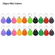 10-20pcs EM4100 125KHz Read-Only RFID ID Keyfob RFID Tag Tags With Key Ring Card Sticker Keyfob Toke