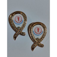 Indonesian Cancer Foundation Ribbon Brooch