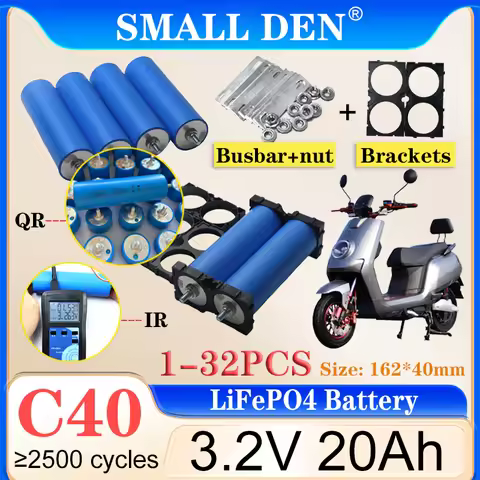 1-32PCS Original Grade A 3.2V C40 20Ah LiFePO4 Battery 5C DIY 12v 24v 48v E-scooter motorcycle Solar