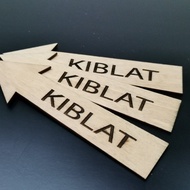 Kiblat sign, engraved sign for kiblat, tunjuk arah kiblat
