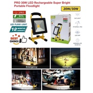 PRO LED 20W / 30W Rechargeable Portable Outdoor FloodLight (Rating IP65)