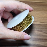 18k Gold Plated DARK Gold Bracelet Chain per 1 meter