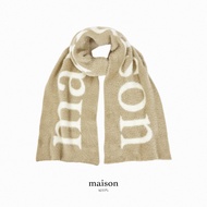 maison KEEPS | maison Logo Knitted Scarf | ผ้าพันคอ