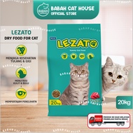 20KG LEZATO MAKANAN KUCING TUNA ADULT Cat Food Kering Dry Catfood Dewasa Lezzato Lezatto Murah Yummy 20 Kg Royal Happy Pcg Hair And Skin Penambah Nafsu Makan Ampuh Untuk Bulu Panjang &amp; Lebat Rc Persia Anggora Anti Karang Gigi 1 Sak Karung