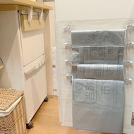 日本制 吸盤式毛巾收納架拖鞋垃圾袋廚房浴室使用鐵藝分類架