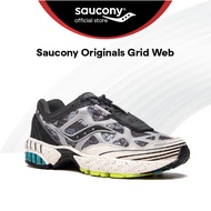 Saucony Grid Web Lifestyle Sneakers Shoes Unisex - Tan Black/Pink Noir Rose S70649-1