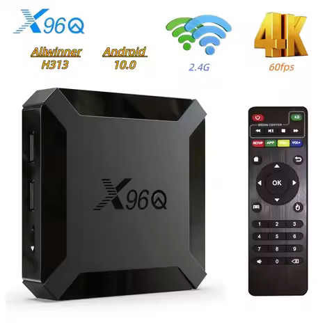 X96Q Android 10.0 High-Speed Smart TV Box 1GB+8GB/2GB+16GB Allwinner H313 Quad-Core 4K 2.4GHz Wi-Fi 