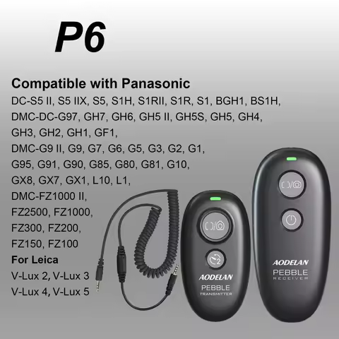 AODELAN Wireless Camera Remote Control Shutter Release For Panasonic S5IIX, BS1H, GH6, GH5II, GH4, G