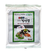 [KOREA] 50s Garimi Sushi Nori Gimbap Roasted Seaweed 50pcs Full Cut (HALAL) Vegan Vegetarian