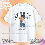 24h shipping N9THNOVA Bear Polo High-quality T-shirt, Unisex, vintage 4