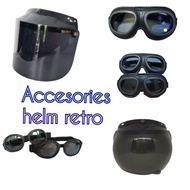 Classic Flat Convex Helmet Glass Classic VESPA RETRO Helmet Glasses