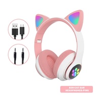 B39/P47 LED Bluetooth Cat Headphone Bluetooth 5.0 Headset Noise Cancelling Wireless Headphones With 