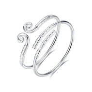 Sterling Silver Tight Hoop Mantra A Pair of Gold Hoop Sticks Valentine's Day Bracelets for Girlfrien