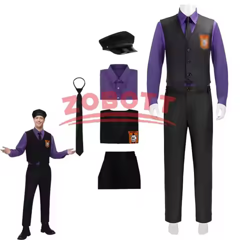 William Afton Cosplay Costume FNaF Guy Costume Five Nights /at Freddy's Doujin Outfit Roleplay Hallo