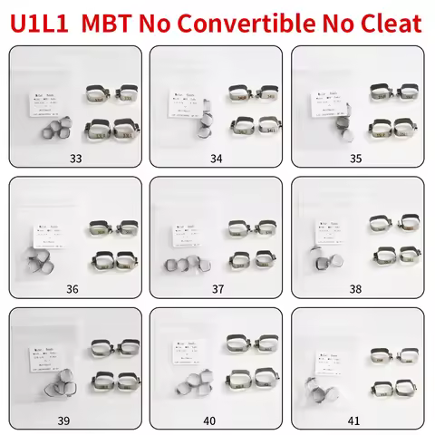 1Pack 4Pcs U1L1 Molar Band With Single Orthodontic Tube MBT 022 No-Convertible Without Cleat