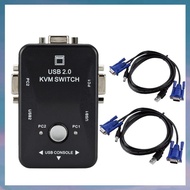 [hotkeystore.] USB 2.0 KVM Switch KVM Manual Switch Switcher
