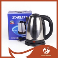 2L Stainless Steel Electric Kettle 1500W Auto Off Dry Boil Hot Water Jug Kettle 2L不锈钢电热水壶1500瓦自动干烧热水壶 Cerek Elektrik 2L Keluli Tahan Karat 1500W Cerek Jag Air Panas