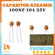 104j 104 100nF Ceramic Capacitor 100 nF 25volt 25v