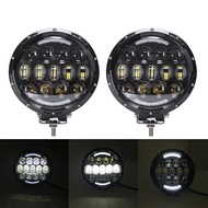 7inch 105W Offroad Car 4WD Truck Tractor Boat Trailer 4x4 SUV ATV 24V 12V Spot LED Light Bar LED Work Light