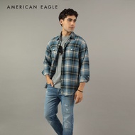 American Eagle Super Soft Flannel Shirt เสื้อเชิ้ต ผู้ชาย ผ้าแฟลนเนล (EMSH 015-2202-395)