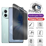 V30e 2อิน1 Vivo 5G 5G 2024กันการมองที่เป็นส่วนตัวไฮโดรเจลนิ่มฟิล์มสำหรับ Vivo Vivo V30e VivoV30e Viv