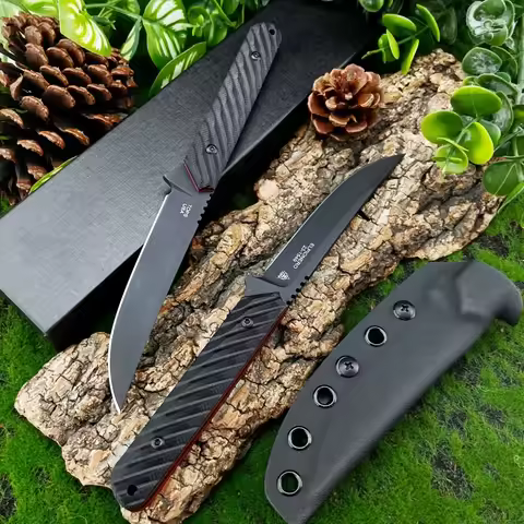 TOPS Commander Straight Blade 8Cr13Mov Blade G10 Handle Jungle Adventure Hunting Hunter Knife High-e